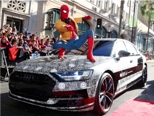 spider-man and audi a8