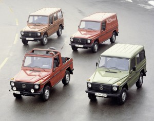 The old models of the G-Wagen.