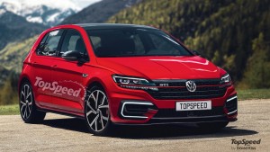 Rendering of the 2020 Volkswagen Golf MK8 GTI from TopSpeed.